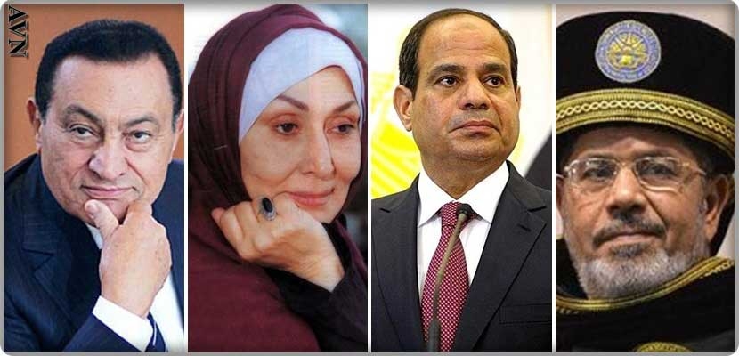 وصفت البابلي مرسي بأنه "ليس مصريا أصيلا"، وأنه "مقاد من مجموعة مجرمين أمريكا بتلعب بيهم كقطع الشطرنج"، بينما اعتبرت مبارك "مصريا أصيلا رفض الهروب للخارج