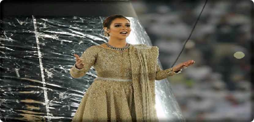 الفنانة بلقيس أحمد تعود لنشاطاتها الفنية في إفتتاح كأس أمم آسيا«الإمارات 2019»